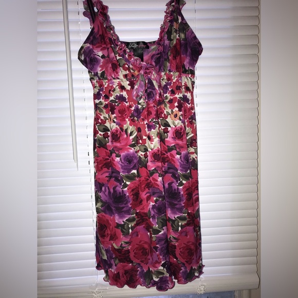 Multi-Floral Ruffle Slip - Picture 3 of 5